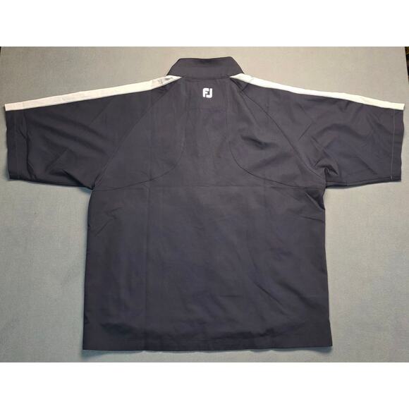 Footjoy Hydrolite Men XL Golf Rain Wind Shirt Navy Blue Gray Michelob Ultra Logo - Picture 2 of 8